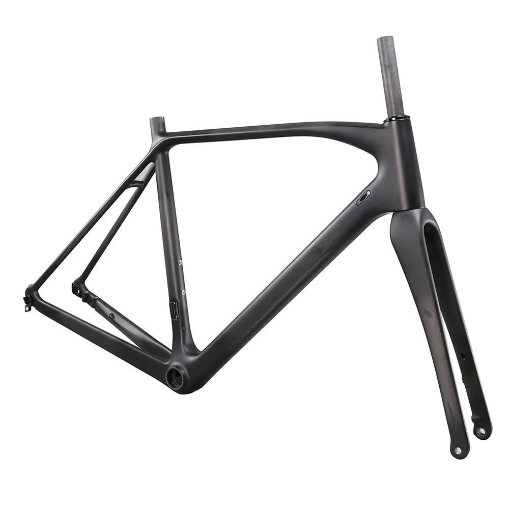 

Ican Newest 135/142 Thru Axle Carbon Cyclocross Frame Disc Flat Mount Frame With Bb86&D12