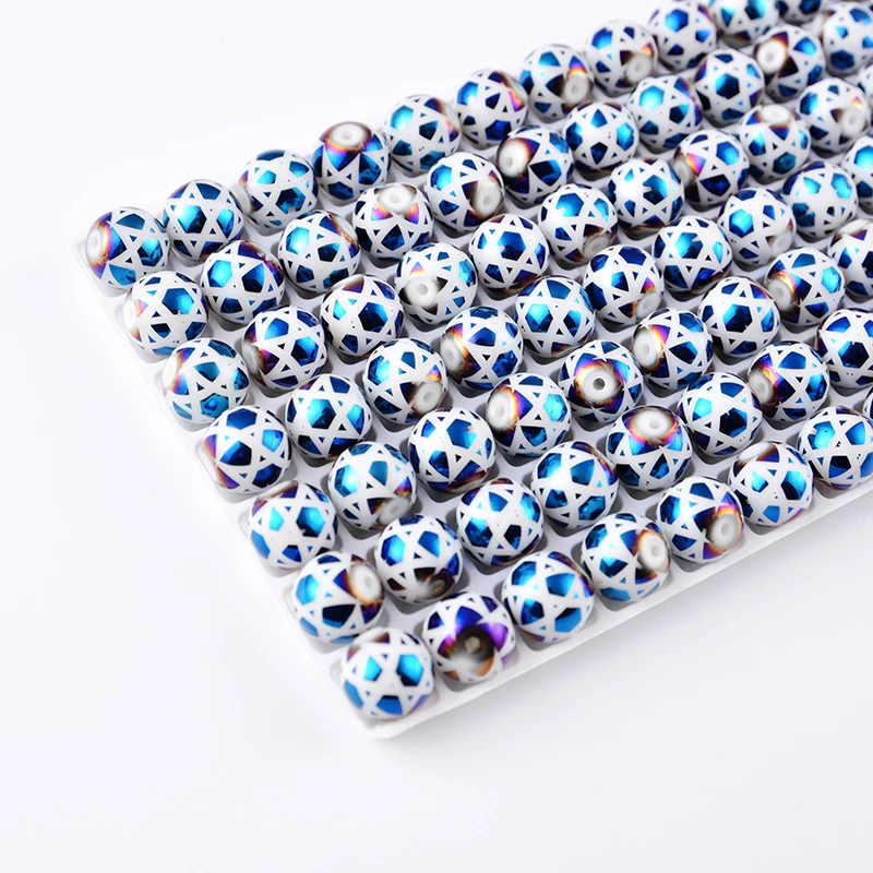 

New design high quality beads size  glass candy jewelry beads free samples