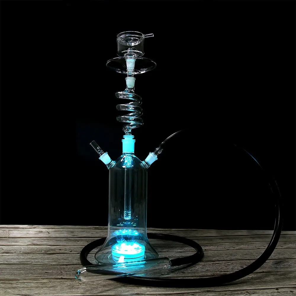 Down Stem Led Art Hookah Diffuser Spiral Glass Hookah Buy Down Stem