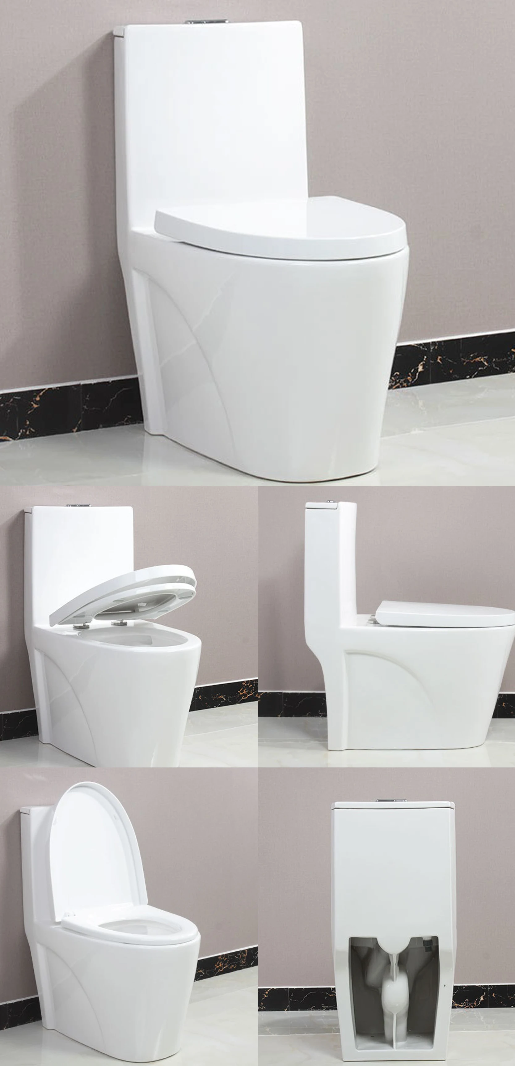 Tornado & Wash down Toilet Furniture One-Piece Toilet JY1018 Popular Design