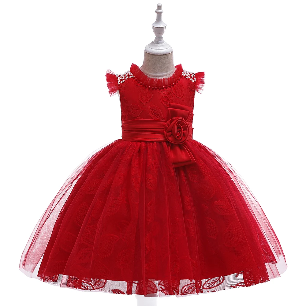 

High Quality Frock Puffy Boutique Fashion Kids Ball Gown Elegant Children Girls Dress L5121