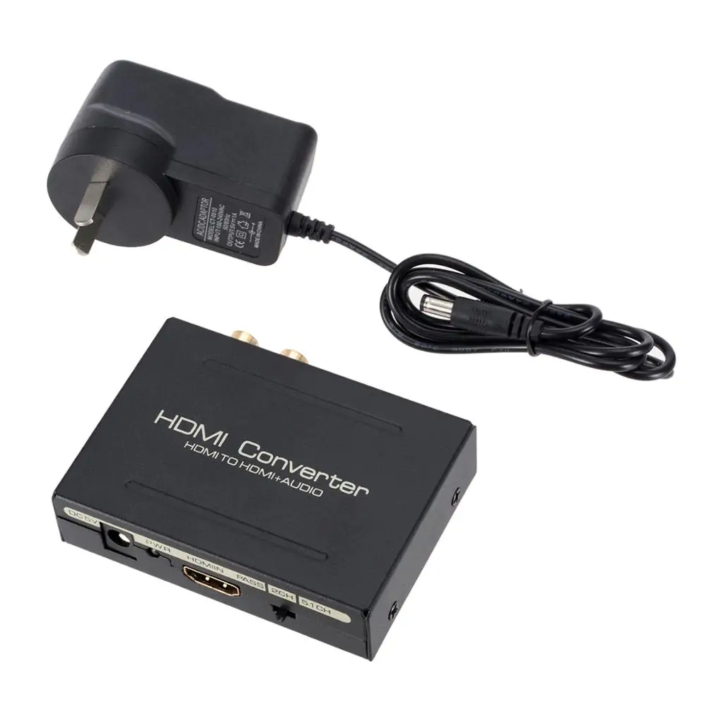 HDMI Converter Audio Extractor Splitter to SPDIF Optical RCA Stereo L/R Analog Converter
