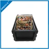 Hot sell simple style black Stripes Vinyl record storage Box