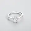 Bear Paw Tassut Crystal Rings Cute Claw Print Gold Color Wedding Band Adjustable Bridal Jewelry Sweet Lovers Best Gifts