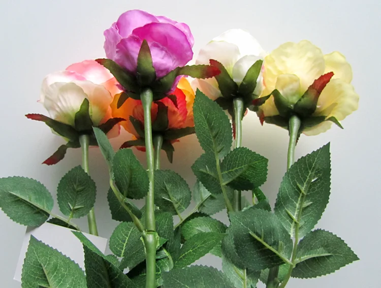 Cheap Artificial Plastic Single Rose Flower Red Roses Flower Buy Single Rose,Single Rose