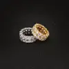 14k gold plated sterling silver cz diamond eternity 2 layer band ring