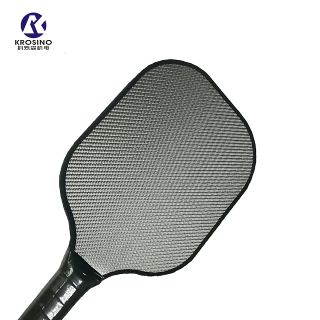 

2018 Hot Sale carbon fiber and glass fiber pickleball products pickleball paddle sets with cheap price, Silver