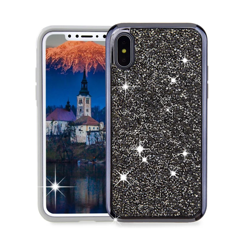 

Popular bling glitter diamond phone case for Samsung Galaxy S8 9 10 Plus phone case