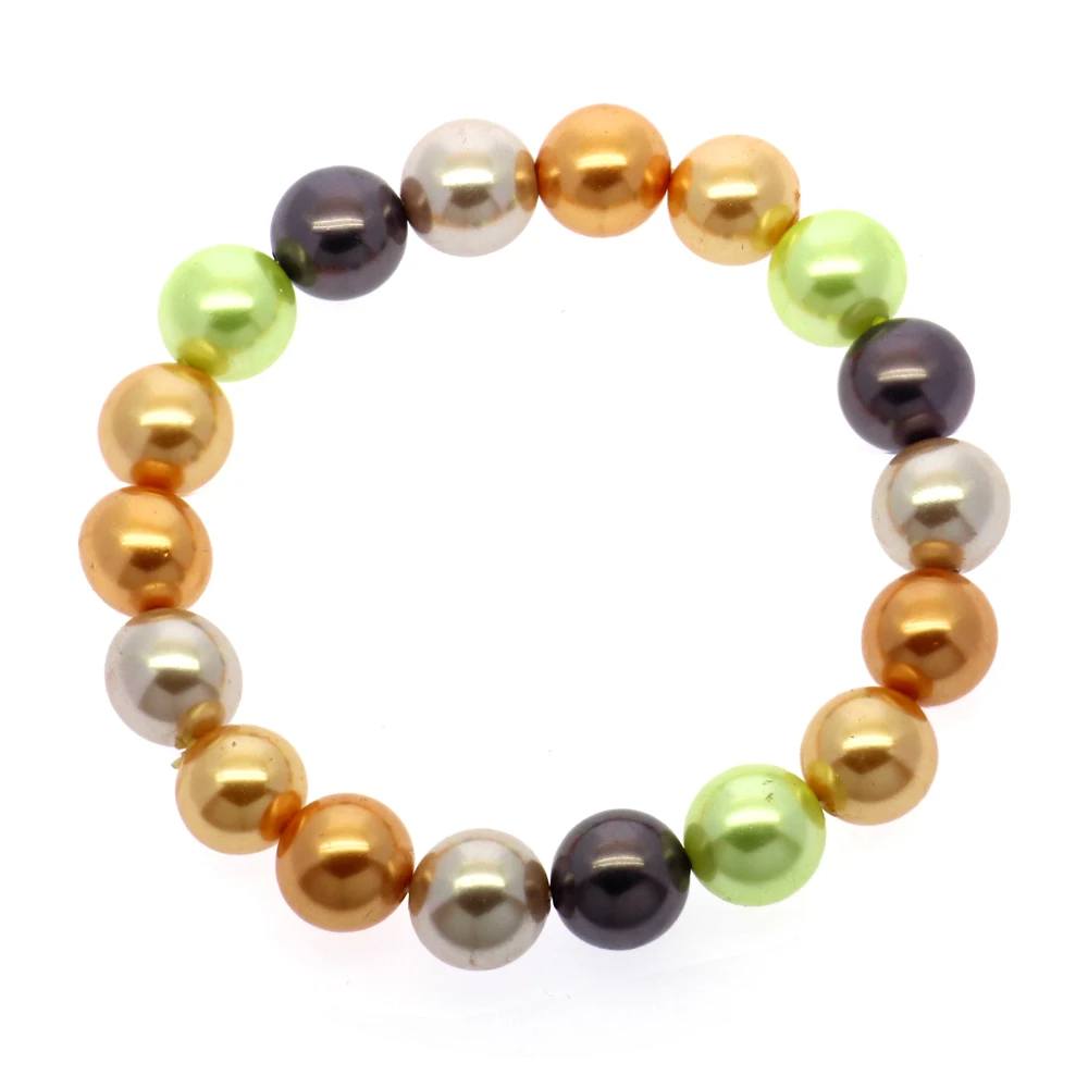 

Surprise Party Gift Fashion Freshwater Shell Pearl Bracelet 18pcs Big Shell Pearl