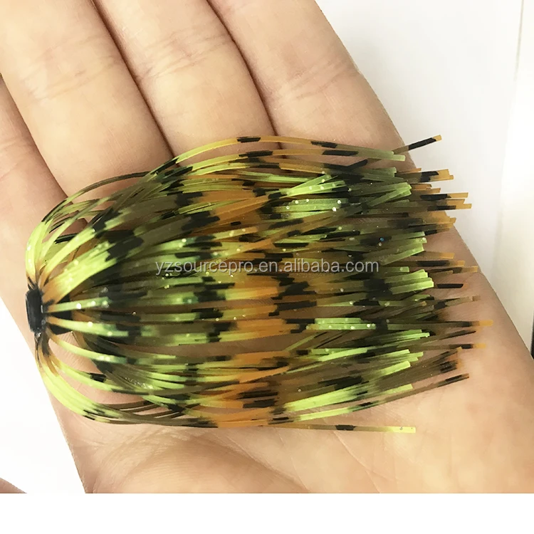 Wholesale Silicone Jig Skirt Material,Bass Jig Skirts,Replacement Jig