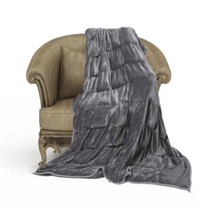 Ready to Ship 10lbs  Minky Cover Weighted Throw Blanket Polypellet HDPE Weighted Blanket