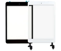 

Digitizer Touch screen Front Glass For iPad mini 1 2 A1432 A1454 A1455 A1489 A1490 with Home Button and Adhesive +Camera Holder