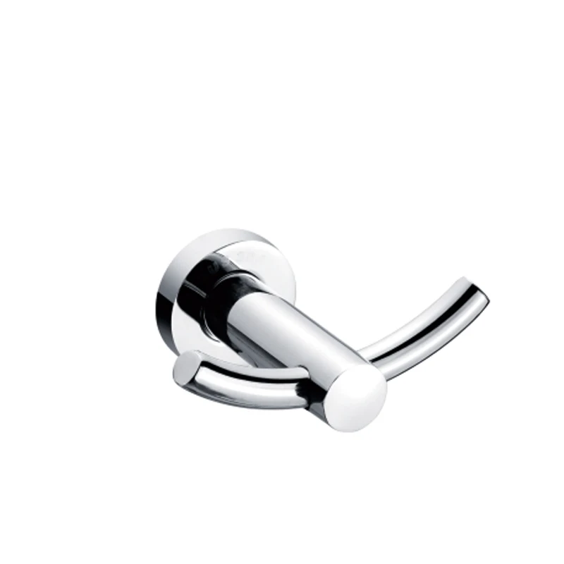 
Hotel home clothes hanging wall double stainless steel robe hook 