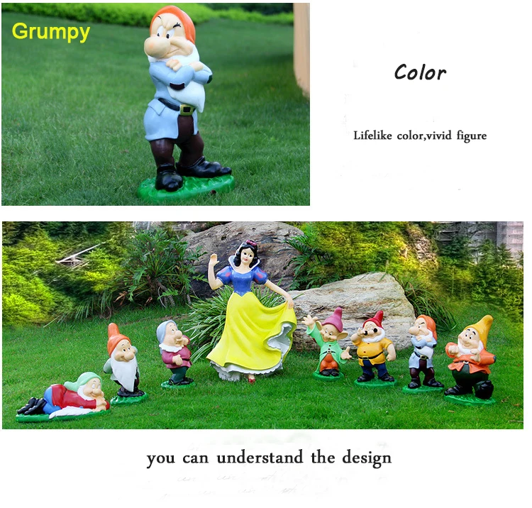 Garden Sculpture Snow White And The Seven Dwarfs Statue For Sale Buy Snow White And The Seven