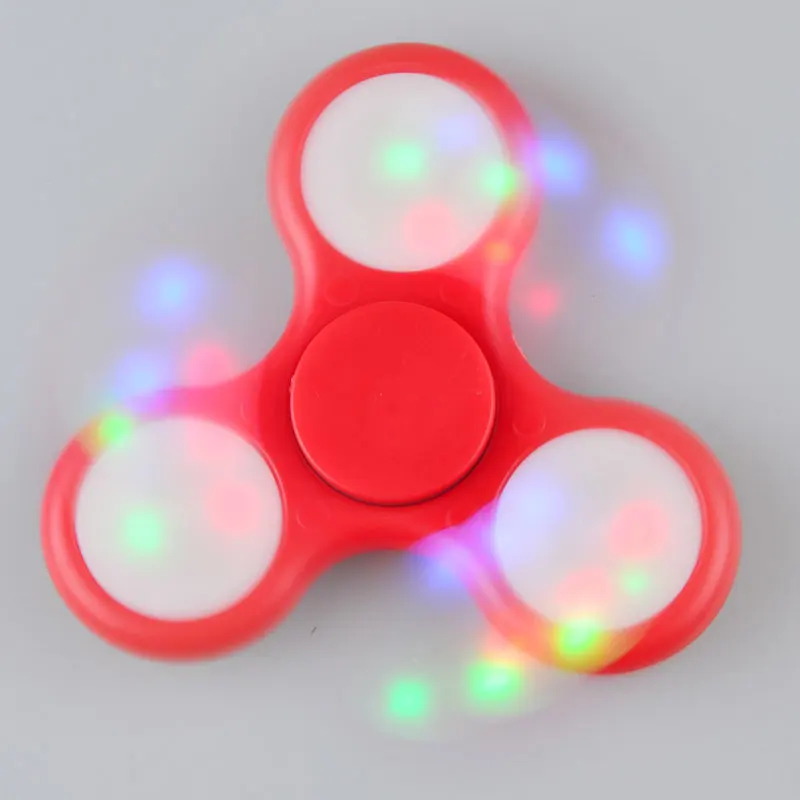 High Quality no Galling Colorful Light LED Hand Finger Fidget Spinner