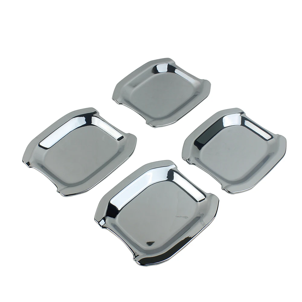 Silver Door Handle Bowl Cover Trim Kit For Jeep Wrangler JL 2018 2019 4-Door Car Accessories