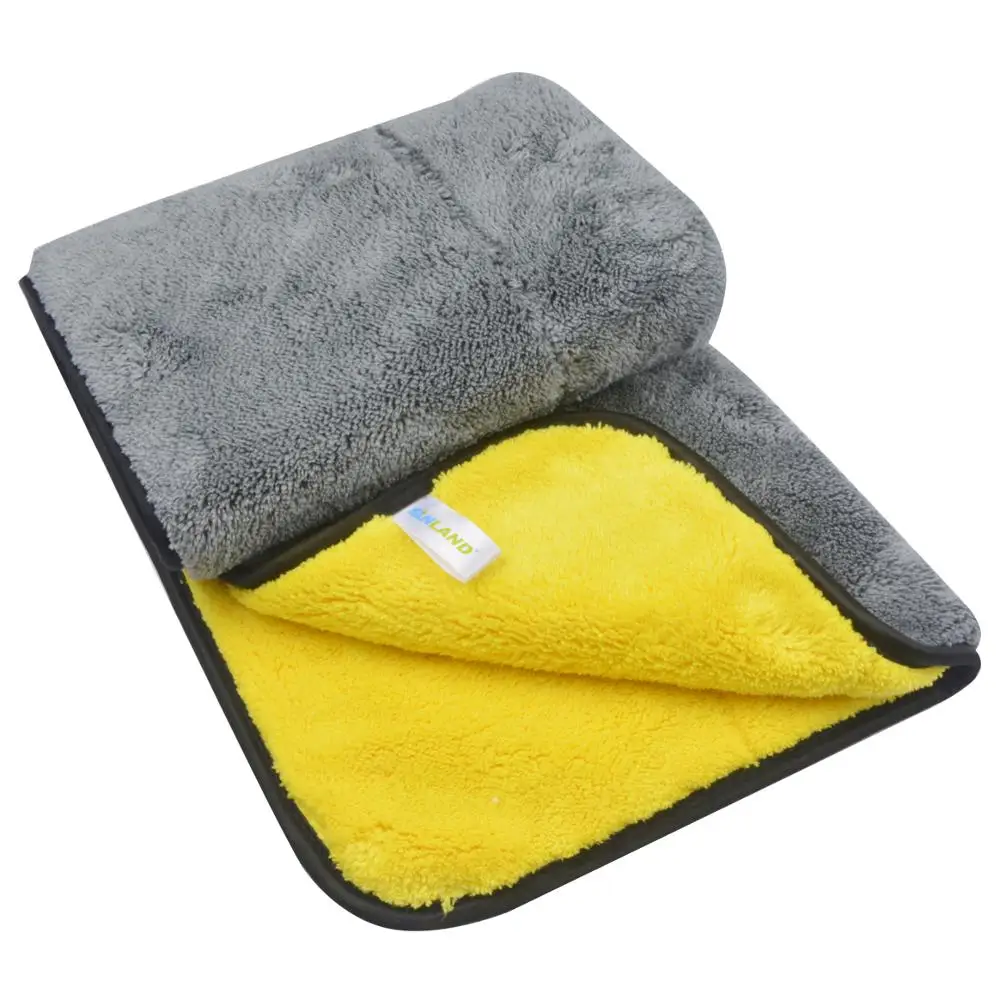 

Sunland 2019 Accurate Size Microfiber Towel For Car Cleaning, Yellow/grey
