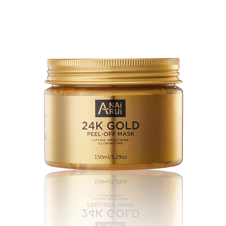 

OEM 24k Gold Facial Mask Anti-Wrinkle Moisturizing Gold Peel-Off Mask 24 Gold Facial Mask, Golden
