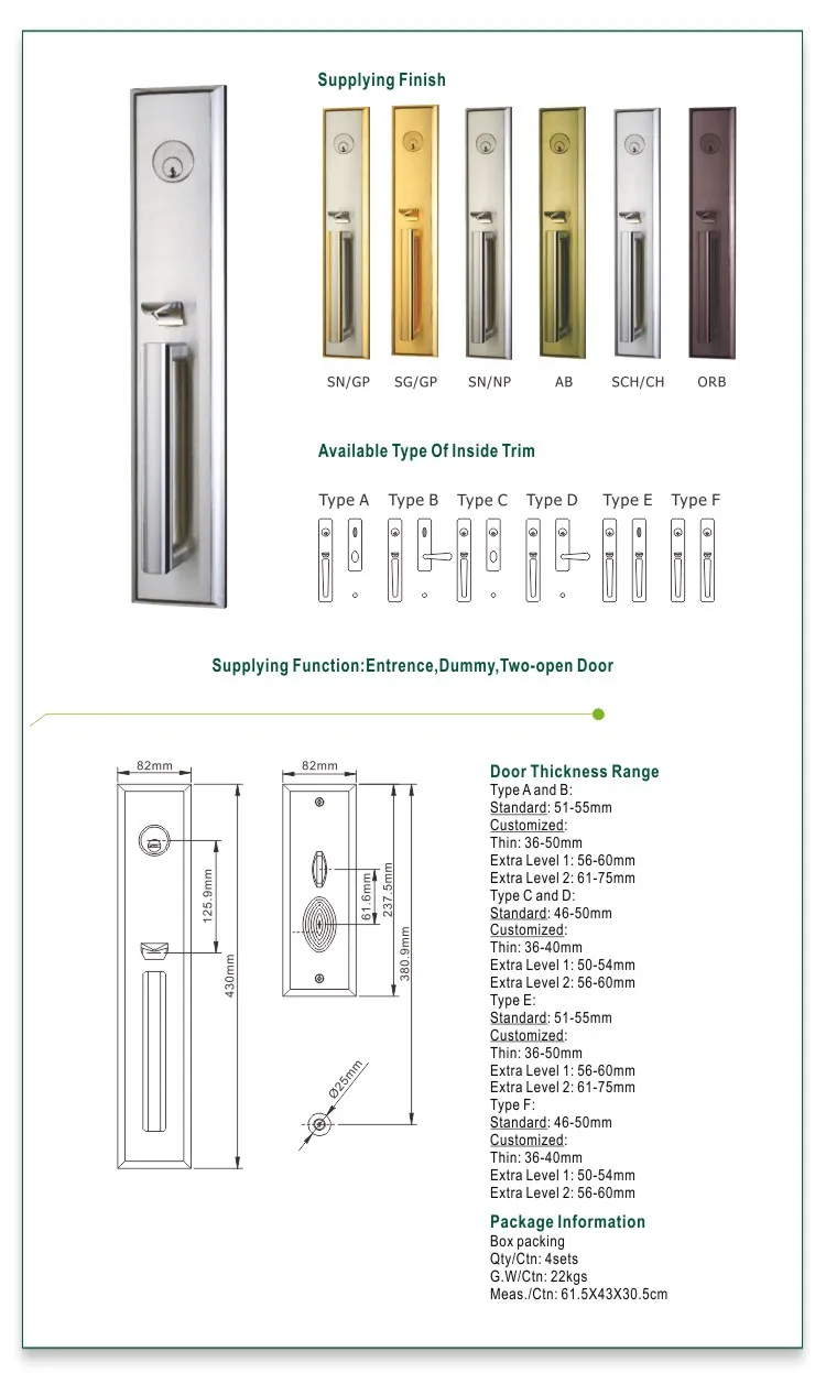 Ansi Grade 2 Performance And Carton Qty 4 Door Locks Buy Single