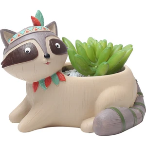 Image of Roogo chinese mini rabbit succulent bonsai pot