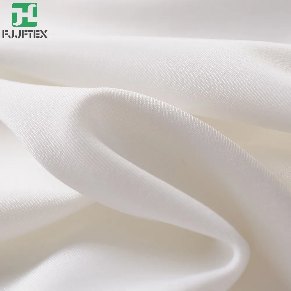 100% Polyester Lycra Microfiber White Sportswear Fabric - Buy High ...