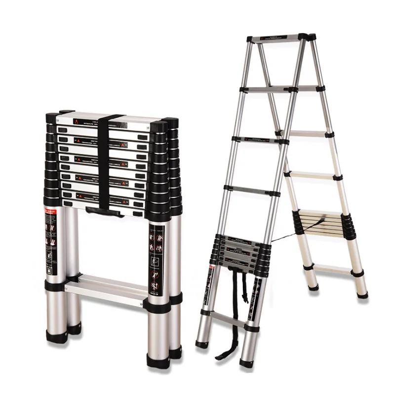 Buy Aluminum Double Telescopic Ladder - Bestsuppliers