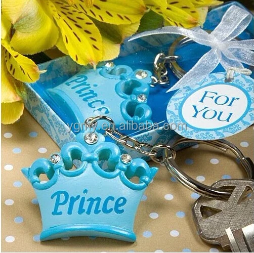 

Themed Princess KeyChains Baby Shower Favors, Blue