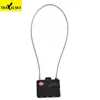 Travelsky 2019 New design tsa approved resettable 3 digit combination cable lock for luggage