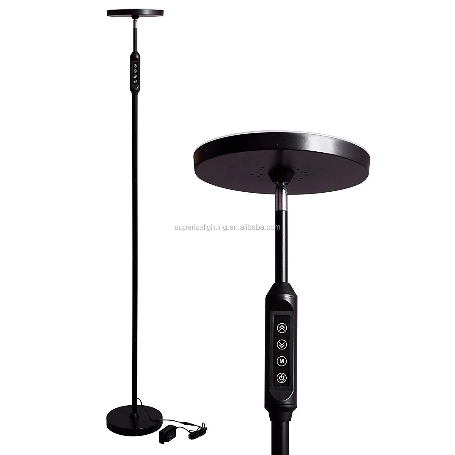 dimmable uplight LED torchiere floor lamp