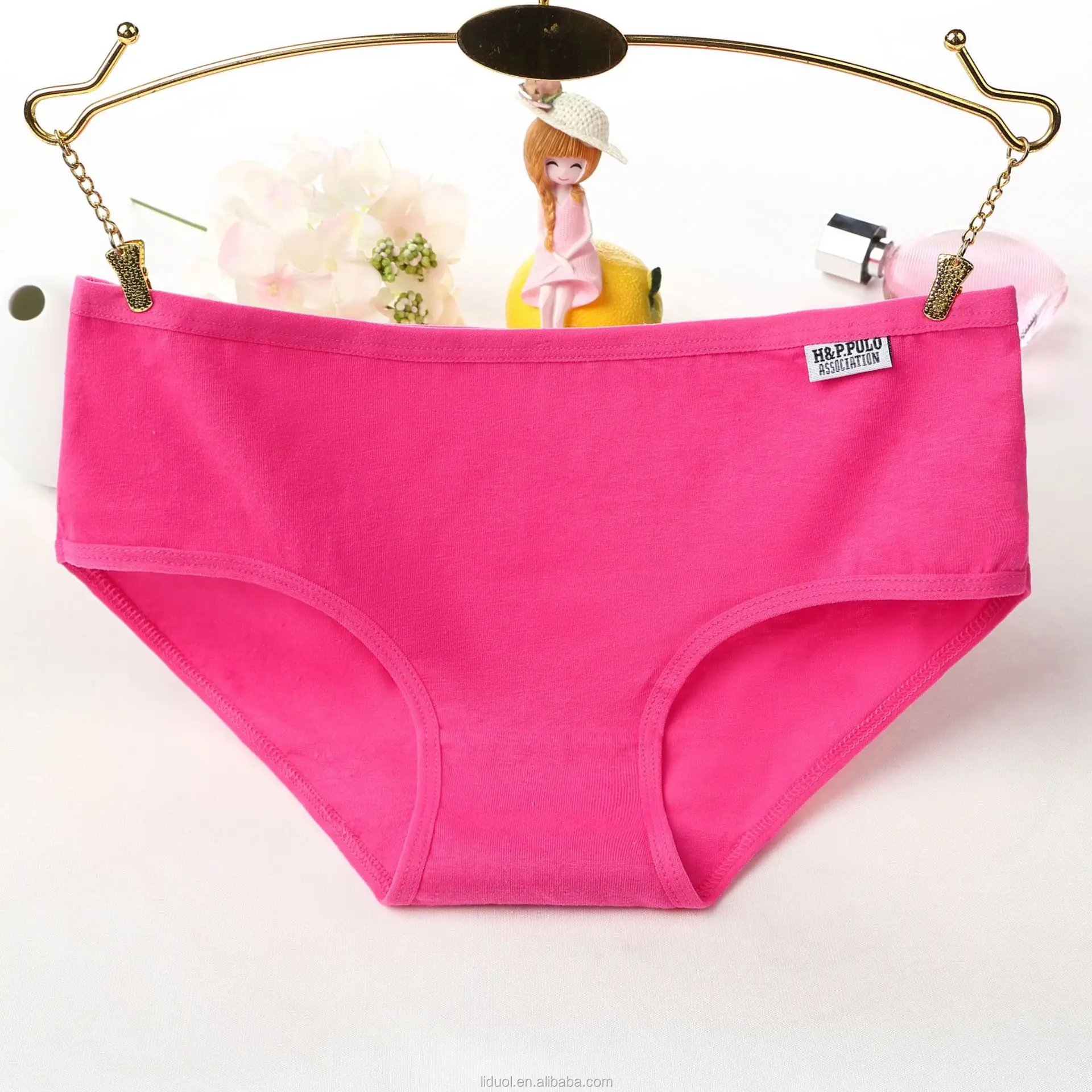 037 Usd 2xl Candy Colored Cotton Ladies Panties Low Rise Yiwu Cotton Underwear Womens 6276