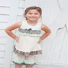 summer fashion child clothing Euramerican fashion design baby clothes 2016 new come girls dresses set flower print