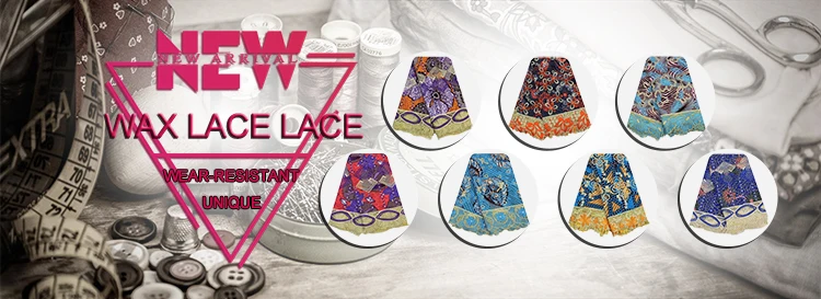 H & D Wholesale French Embroidery Batik Super Dutch Hollandaise Fabric African Wax Lace For Full Dress