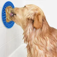 

BPA free Dog Lick Pad, Silicone Dog Washing Distraction Device with Super Suction, Dog Bath Grooming Helper