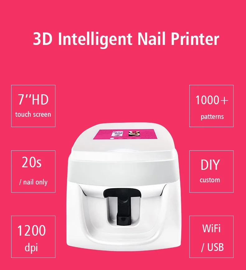 Tuoshi Np10 Nail Printer Machine Professional Digital Nail Art
