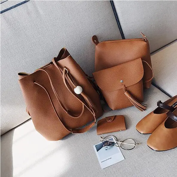 

Free shipping 4 in1 set women handbags cheap price STB166