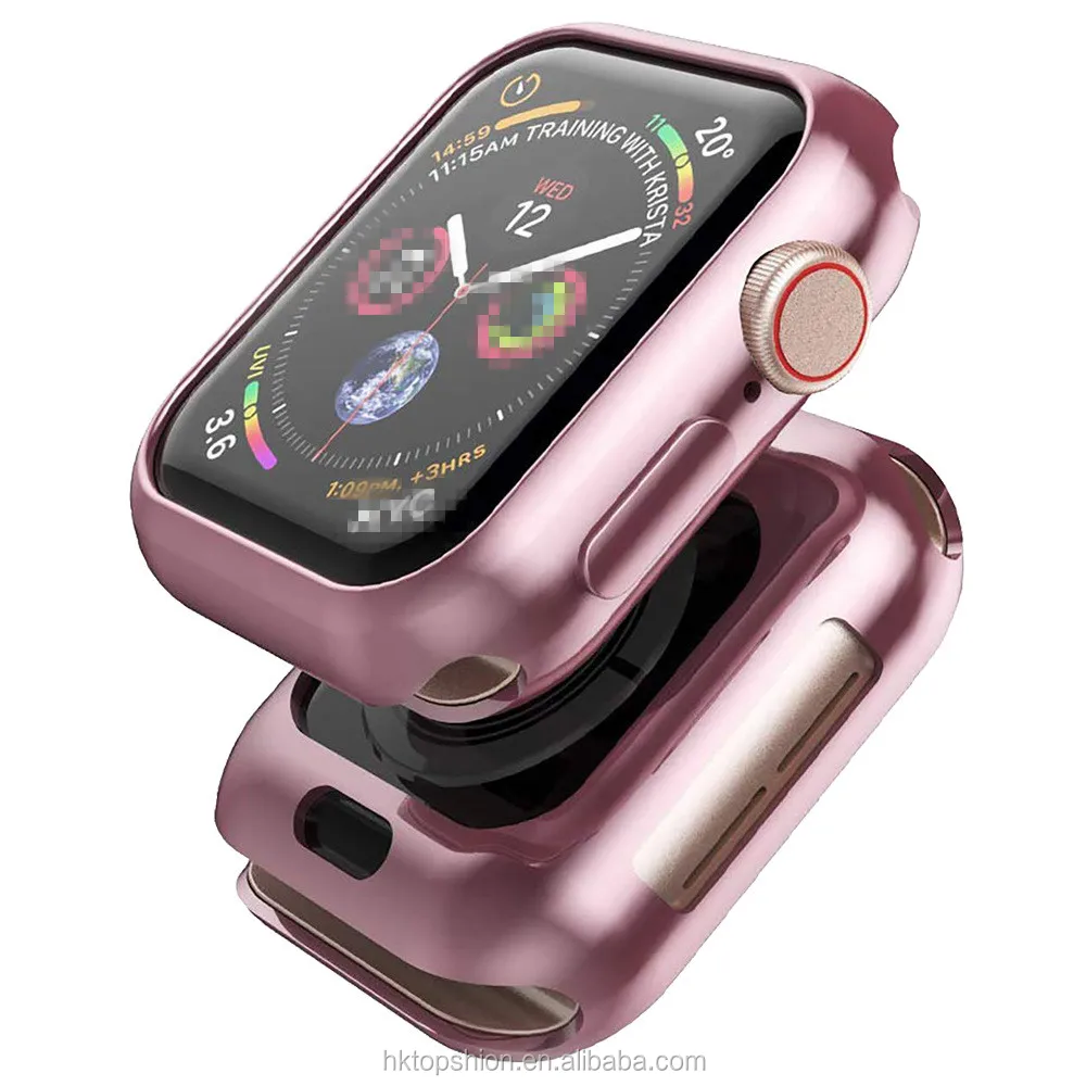 

Soft TPU Cover for Apple Watch Case 44mm 40mm Series 5 4 Smart Watch Case Slim Protector Cover