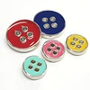 Custom Wholesale Abs 4 holes epoxy Plastic Button For Garment