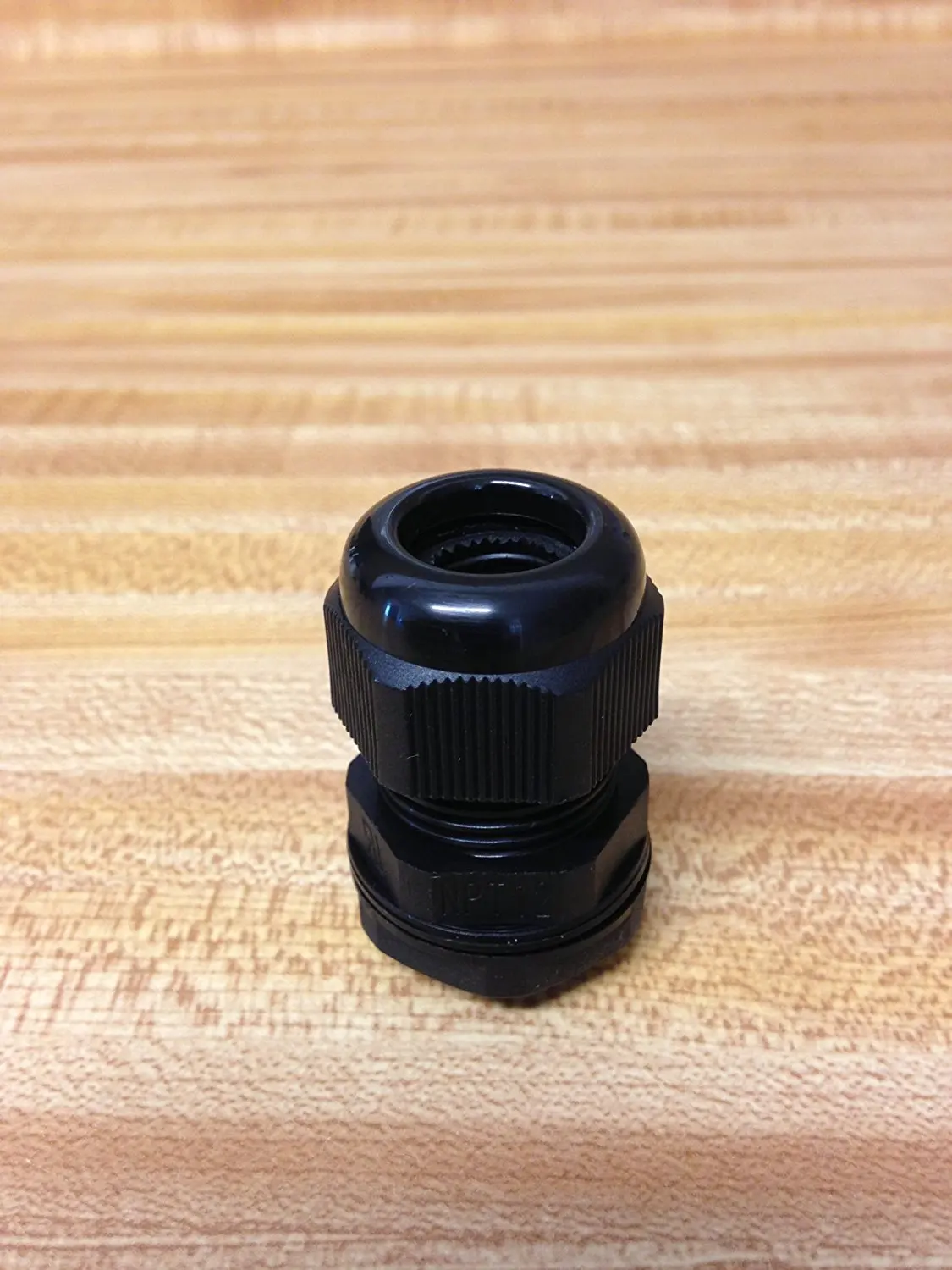 3/4" NPT Black Nylon Cable Glands WIth Gasket and Lock-Nut 10 Pack