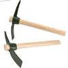 Manufacture factory supply durable farming tools wooden handle hand pickaxe