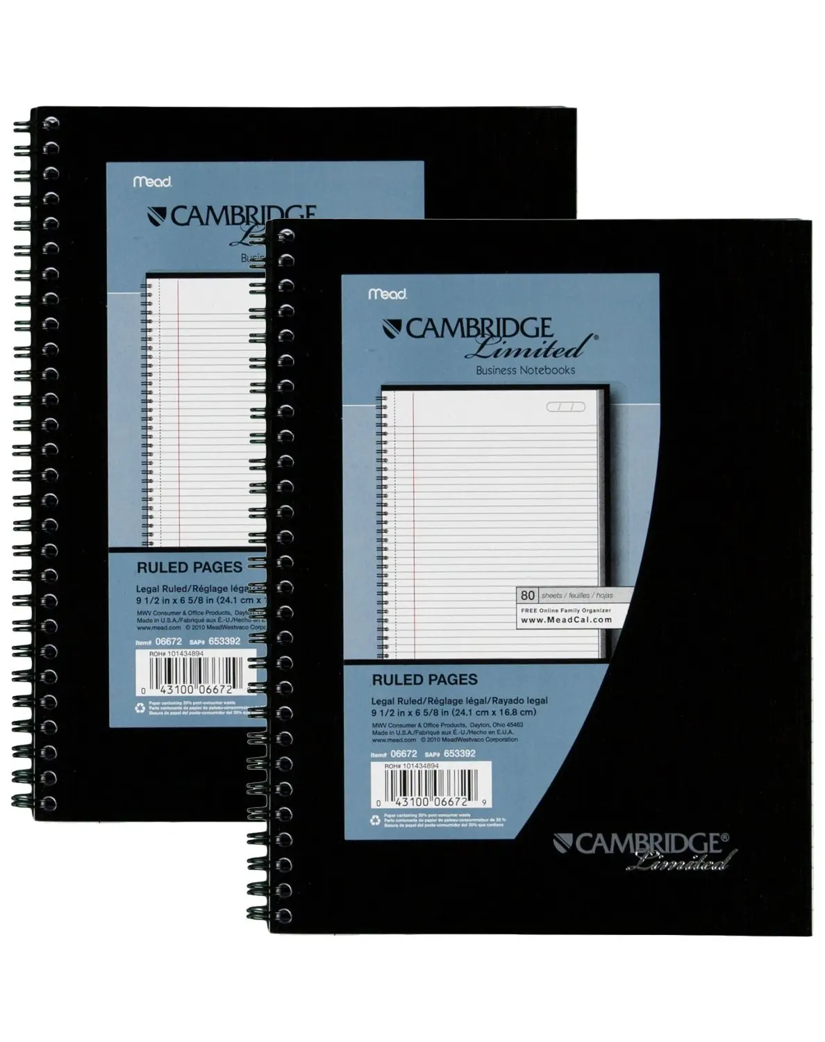 Copybook Cambridge. Бизнес тетрадь с планами. Business Notebook paper. Office book 80 Sheets.