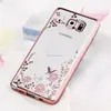Luxury secret garden flowers plating tpu case for samsung galaxy note 5 case