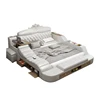 CBMMART 2018 high quality multi function leather bed with Massage and storage function