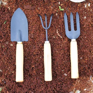 wood handle garden fork