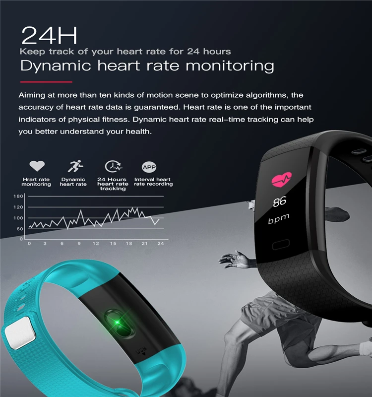 y5 smart band with heart rate monitor