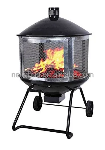 Top Sales Classic Round Outdoor Fire Pits With Wheels Buy