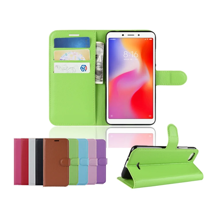 

Hot Mobile Phone Accessory For Xiaomi Redmi 6A PU Leather Wallet Case