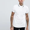 Custom white embroider 100% cotton pique golf men's polo shirt for men