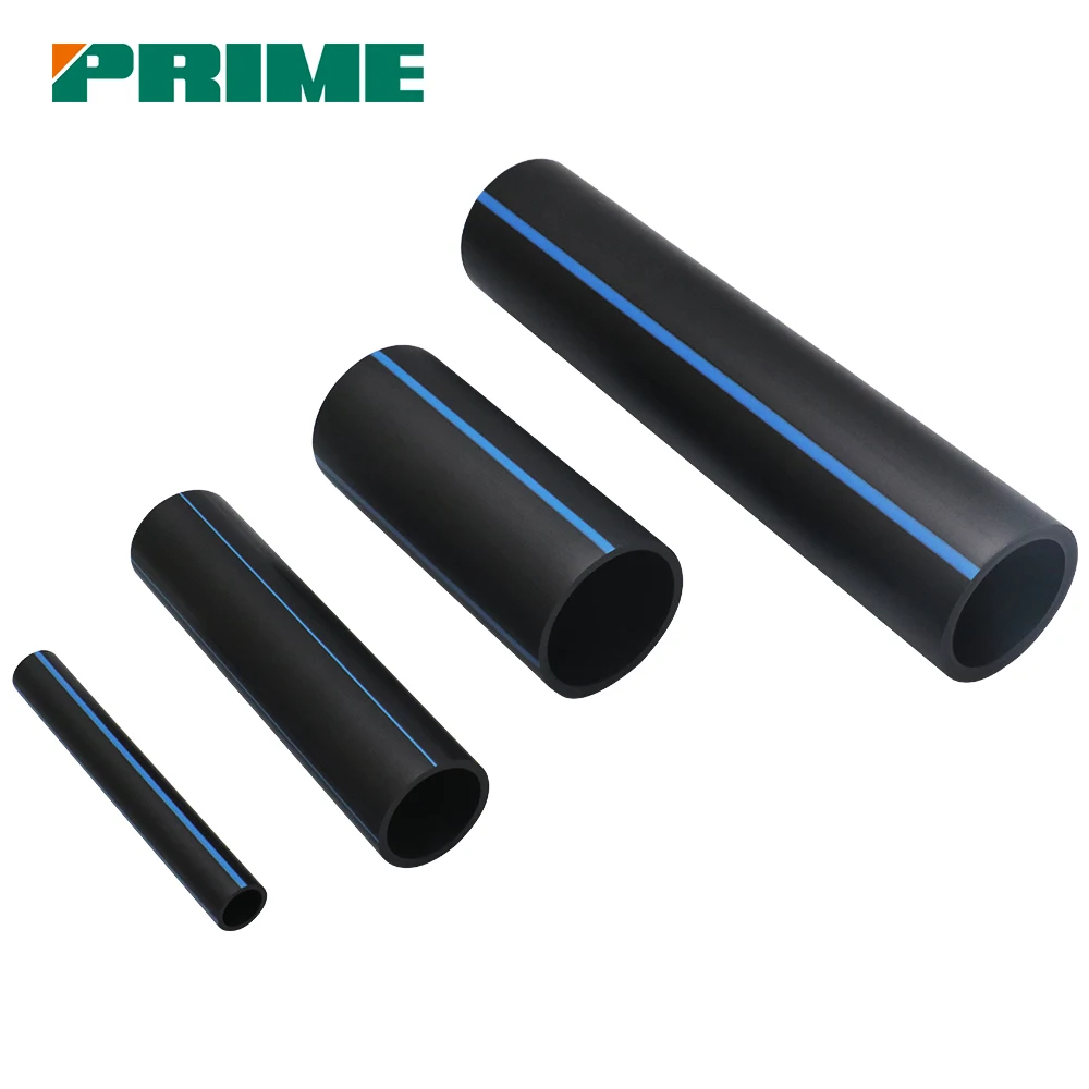Roll Hdpe Pipe Underground Water Delivery Supply Pipe Black Plastic