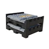 Collapsible and reusable bulk plastic pallet box mega bins for groceries storing