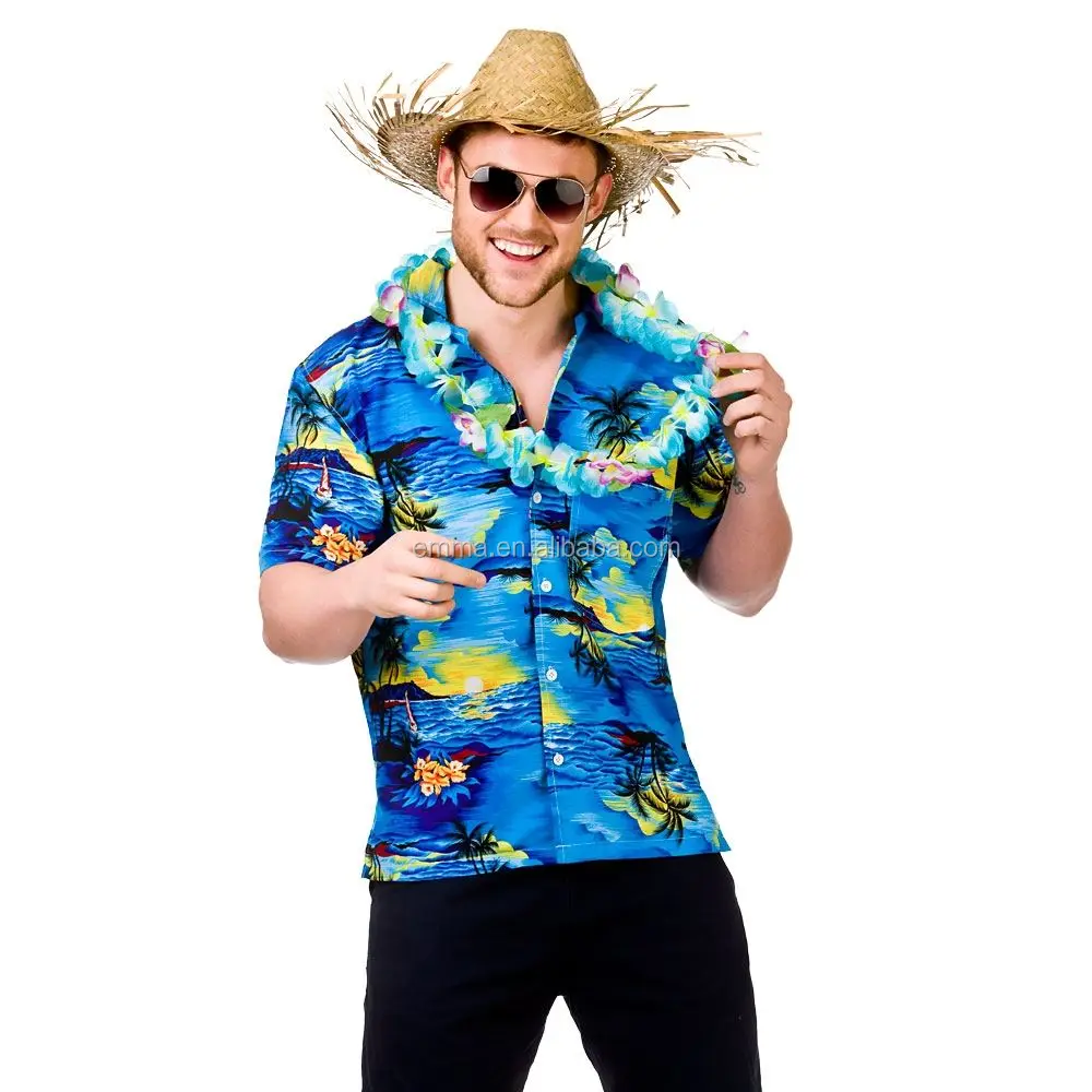 Disfraz Hawaiano Con Sombrero Adulto